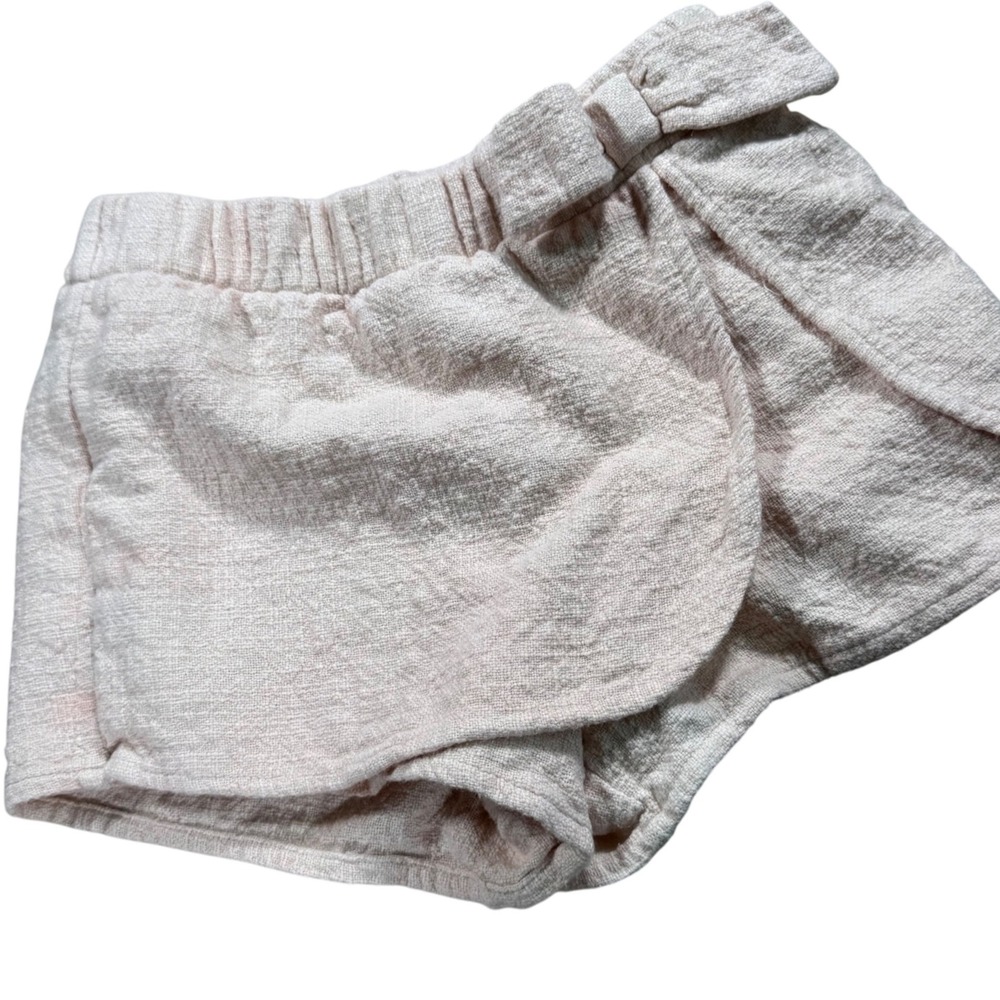 Janie and Jack Girls Pink Skort Shorts with Bow‎ Size 8 Summer Cute